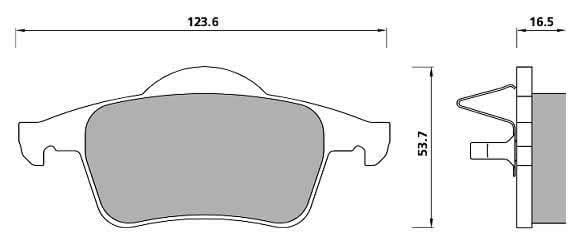 PREMIUM BRAKE PAD SET (4)