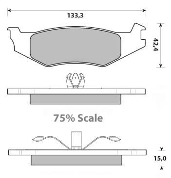 PREMIUM BRAKE PAD SET (4)