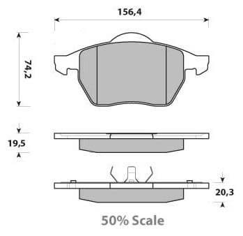 PREMIUM BRAKE PAD SET (4)