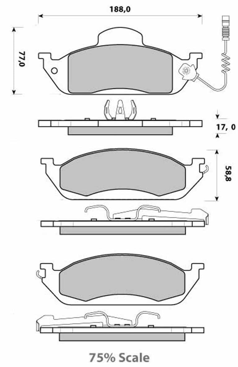 FERODO BRAKE PAD SET (4)