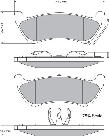 FERODO BRAKE PAD SET (4)