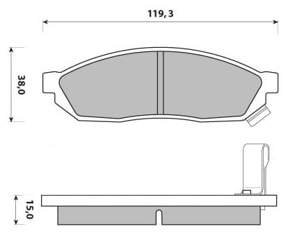PREMIUM BRAKE PAD SET (4)