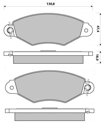 PREMIUM BRAKE PAD SET (4)