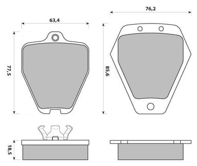 PREMIUM BRAKE PAD SET (8)