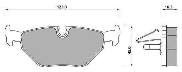 PREMIUM BRAKE PAD SET (4)