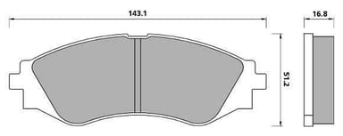 PREMIUM BRAKE PAD SET (4)