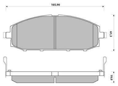 FERODO BRAKE PAD SET (4)