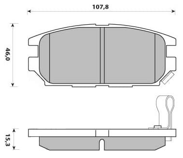 FERODO BRAKE PAD SET (4)
