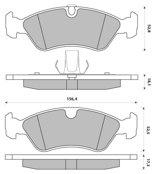 PREMIUM BRAKE PAD SET (4)