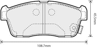 FERODO BRAKE PAD SET (4)