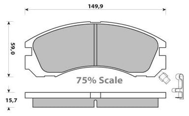 PREMIUM BRAKE PAD SET (4)