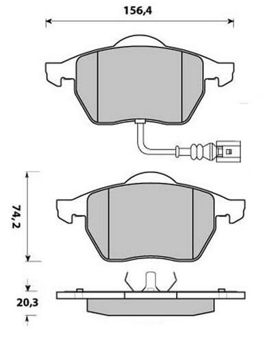 PREMIUM BRAKE PAD SET (4)
