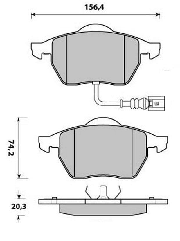 PREMIUM BRAKE PAD SET (4)