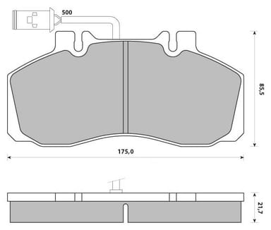 ECONOMY BRAKE PAD SET (4)