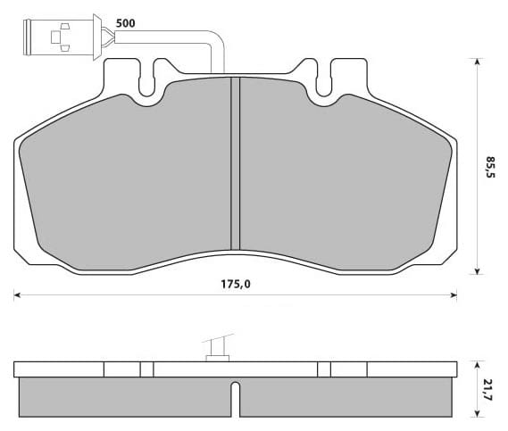 ECONOMY BRAKE PAD SET (4)