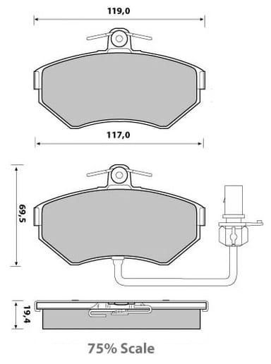 PREMIUM BRAKE PAD SET (4)