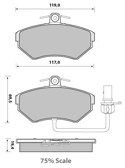 PREMIUM BRAKE PAD SET (4)