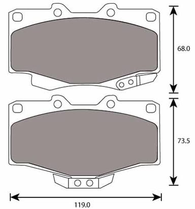 PREMIUM BRAKE PAD SET (4)
