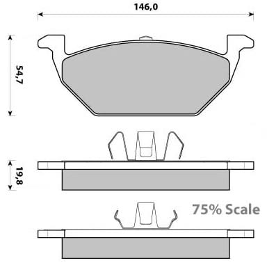PREMIUM BRAKE PAD SET (4)