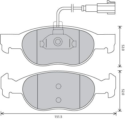 PREMIUM BRAKE PAD SET (4)