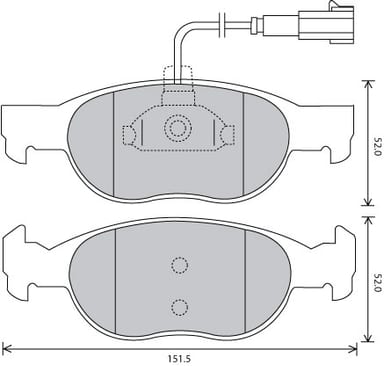 PREMIUM BRAKE PAD SET (4)