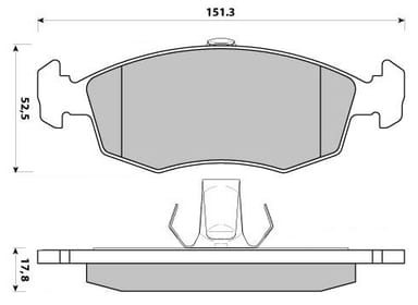 PREMIUM BRAKE PAD SET (4)