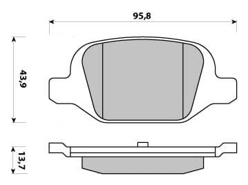 PREMIUM BRAKE PAD SET (4)
