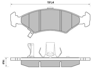 PREMIUM BRAKE PAD SET (4)
