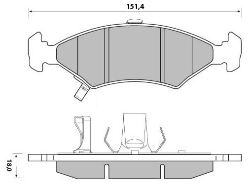 PREMIUM BRAKE PAD SET (4)