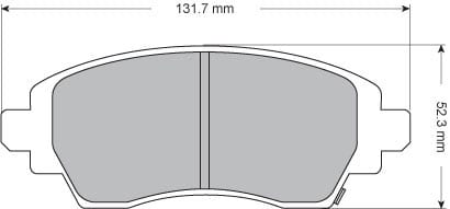 FERODO BRAKE PAD SET (4)