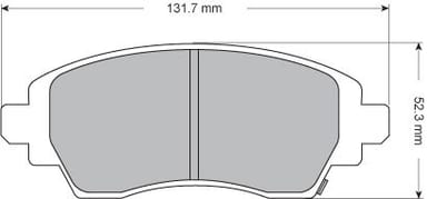 FERODO BRAKE PAD SET (4)