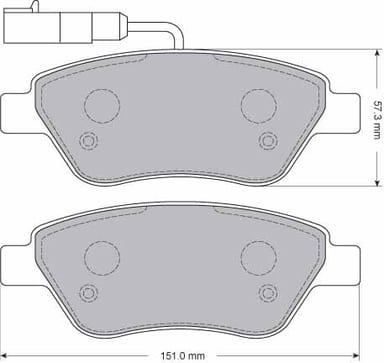 FERODO BRAKE PAD SET (4)