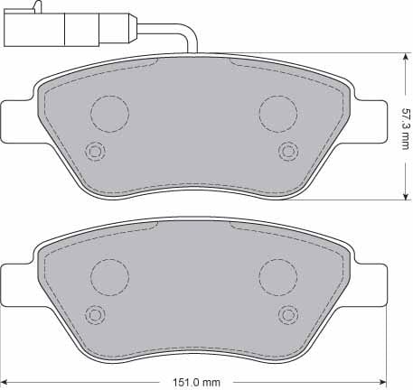 FERODO BRAKE PAD SET (4)