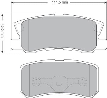 PREMIUM BRAKE PAD SET (4)