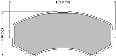 FERODO BRAKE PAD SET (4)