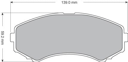 FERODO BRAKE PAD SET (4)