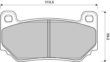PREMIUM BRAKE PAD SET (4)