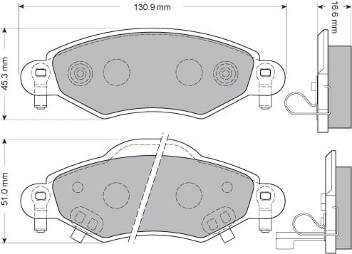 PREMIUM BRAKE PAD SET (4)