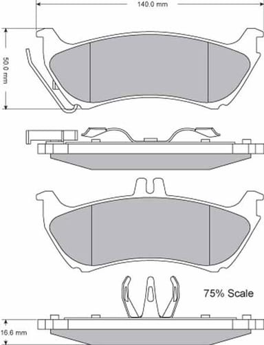 FERODO BRAKE PAD SET (4)