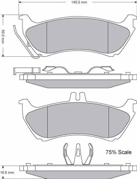 FERODO BRAKE PAD SET (4)