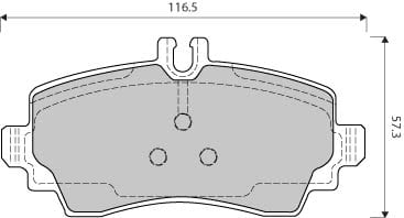 PREMIUM BRAKE PAD SET (4)