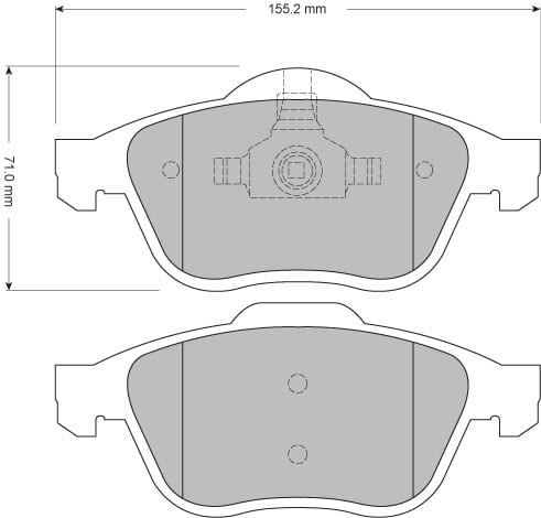 PREMIUM BRAKE PAD SET (4)