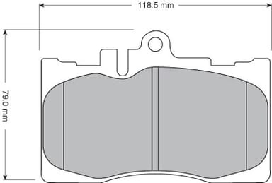 FERODO BRAKE PAD SET (4)