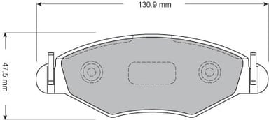 PREMIUM BRAKE PAD SET (4)