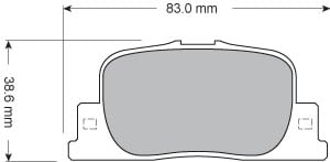 FERODO BRAKE PAD SET (4)