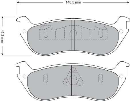 PREMIUM BRAKE PAD SET (4)