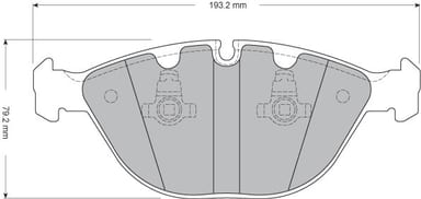 FERODO BRAKE PAD SET (4)