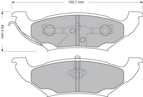 PREMIUM BRAKE PAD SET (4)