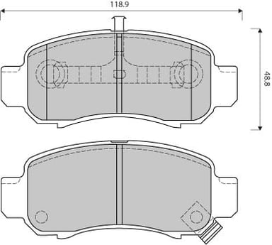 PREMIUM BRAKE PAD SET (4)