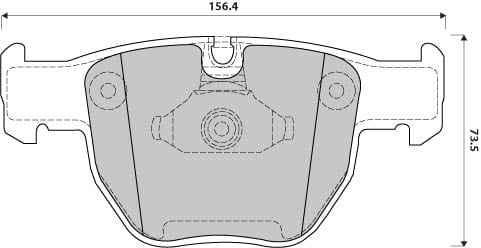 FERODO BRAKE PAD SET (4)